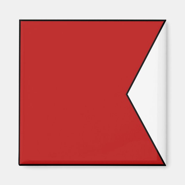 Imã Letra náutica de bandeira marítima internacional (Frente)