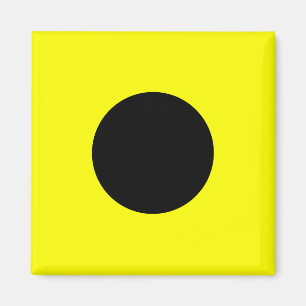 Imã Letra náutica do sinal da bandeira mim (India)