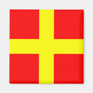 Imã Letra náutica R do sinal do alfabeto da bandeira