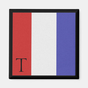 Imã Letra náutica T do alfabeto do ímã da bandeira