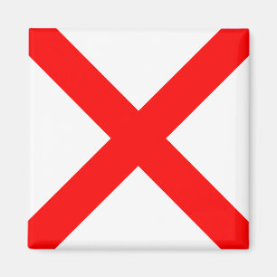 Imã Letra náutica V do sinal do alfabeto da bandeira