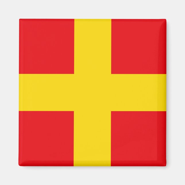 Imã Letra R da Bandeira de Sinalização (Romeo) (Frente)
