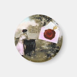 IMÃ LETRA ROMÂNTICA DO NAMORADOS, SELO DE CERVEJA VER