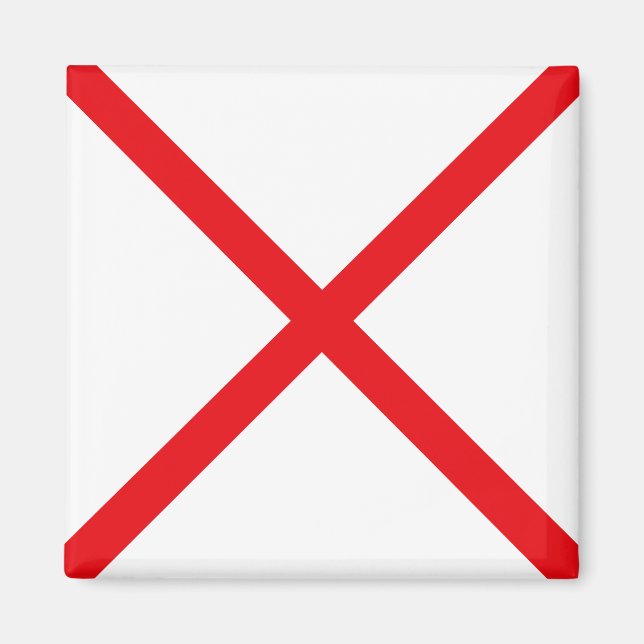 Imã Letra V da Bandeira de Sinalização (Vitor) (Frente)