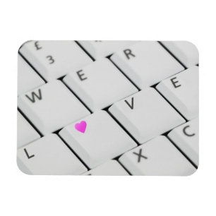 Ímã Letras de amor do teclado do computador