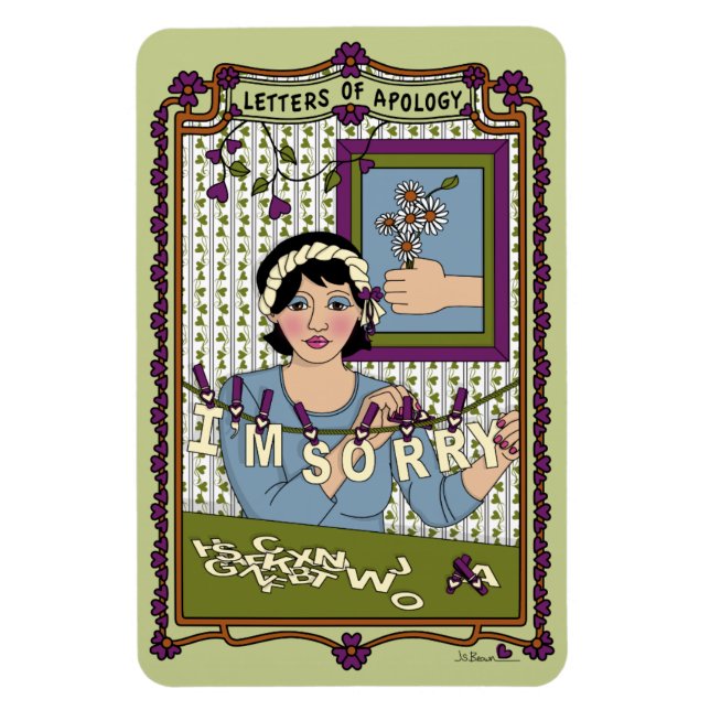 Ímã Letras do Magnet do Refrigerador de Apologia_A_4x6 (Vertical)