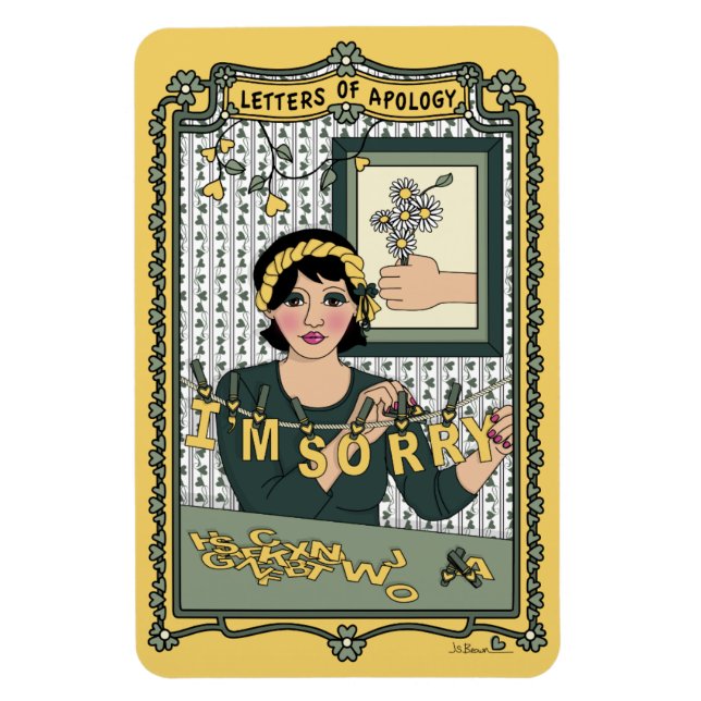 Ímã Letras do Magnet do Refrigerador de Apologia_C_4x6 (Vertical)