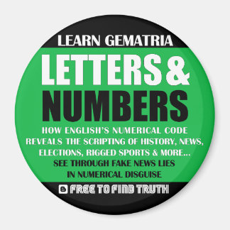 Imã LETRAS E NÚMEROS Magnetos de refrigeração