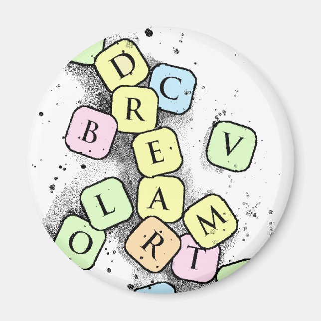 Imã letras ocultas (Frente)