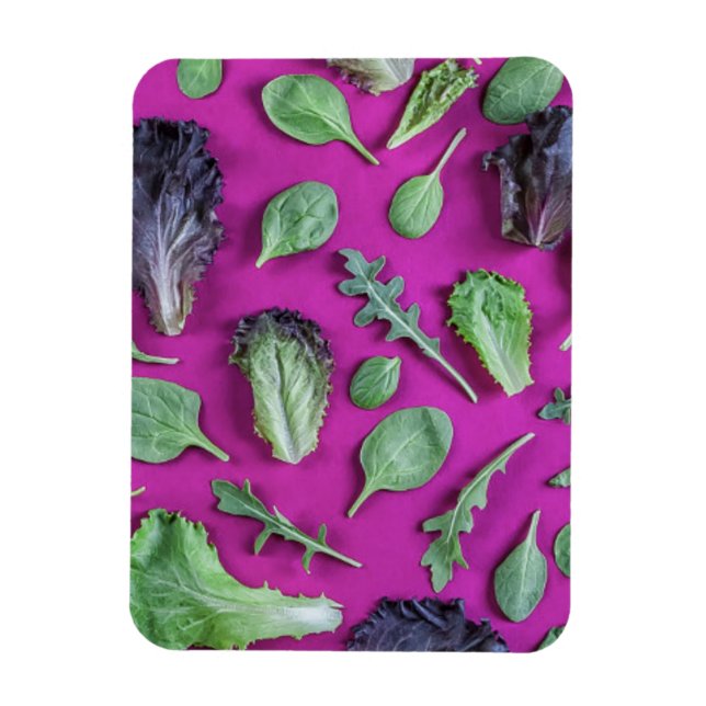 Ímã Lettuz Greens em Roxo (Vertical)