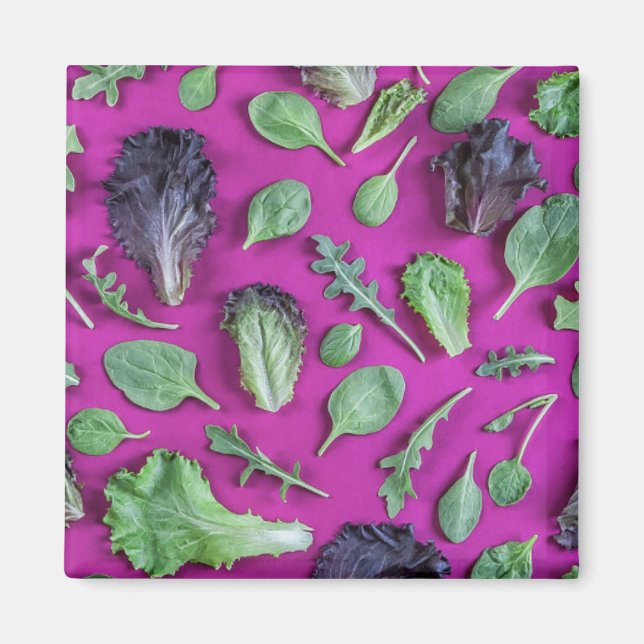 Imã Lettuz Greens em Roxo (Frente)