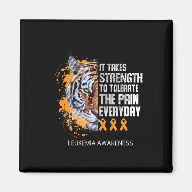 Imã Leucemia Laranja Fita Leva Força A Tolera (Frente)