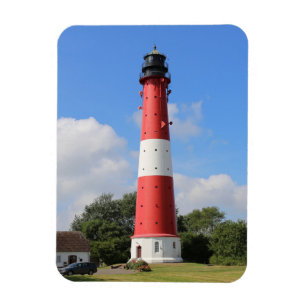 Ímã Leuchtturm auf Insel Pellworm im Sommer