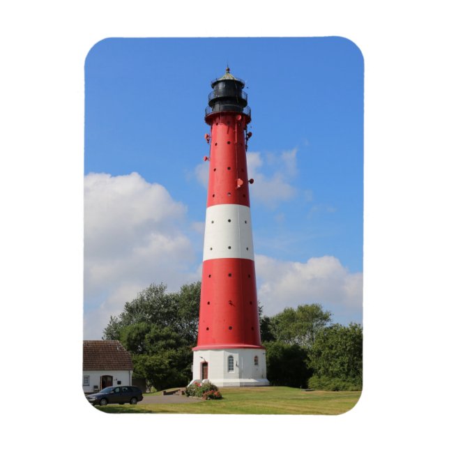 Ímã Leuchtturm auf Insel Pellworm im Sommer (Vertical)