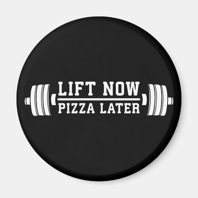 Imã Levante Agora, Pizza Mais Tarde, Barbell - Engraça (Frente)