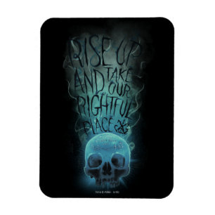 Ímã "Levante" Crânio e fumaça Gráfico