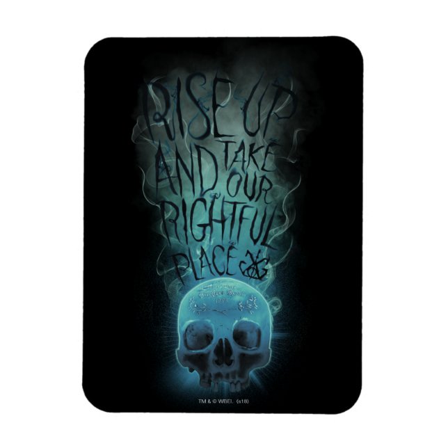 Ímã "Levante" Crânio e fumaça Gráfico (Vertical)