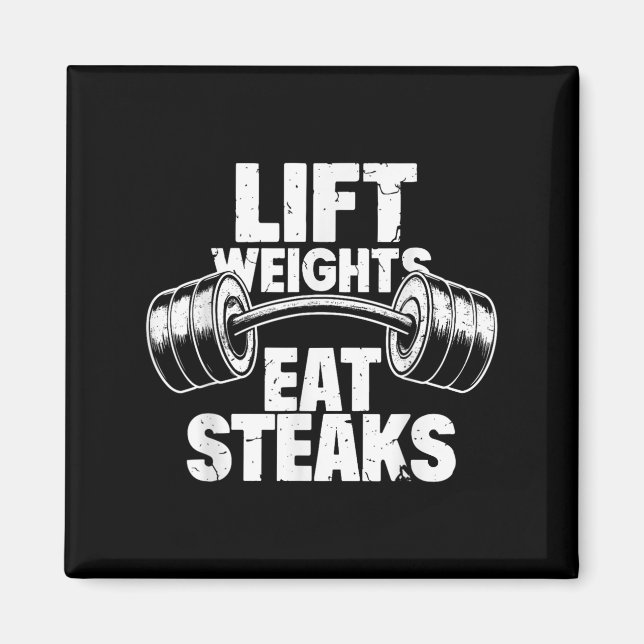 Imã Levante Pesos Coma Steaks Engraçada Malhação De Gy (Frente)