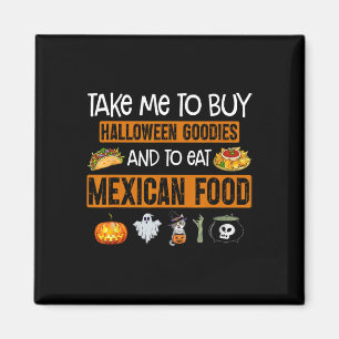 Imã Leve-me para comprar guloseimas de Halloween e com