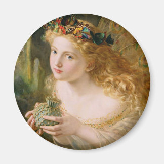 Imã Leve o rosto justo da mulher Vintage Belas Artes