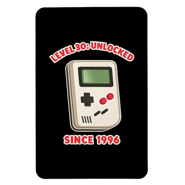 Ímã Level 30: Unlocked Since 1996 (Vertical)