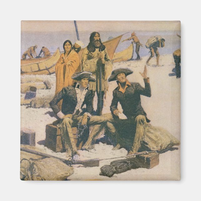 Imã Lewis e Clark no Rio Columbia (Frente)