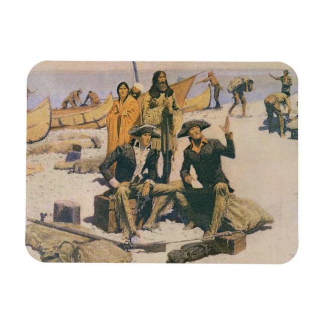 Ímã Lewis e Clark no Rio Columbia (Horizontal)