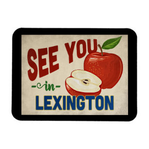 Ímã Lexington Kentucky Apple - Vintage Travel