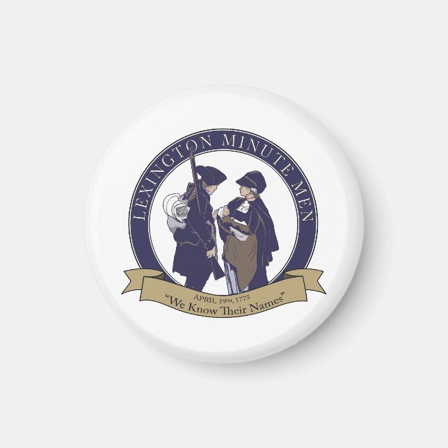 Imã Lexington Minute Men Magnet (Frente)