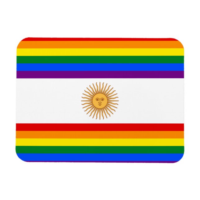 Ímã LGBT Argentina (Horizontal)