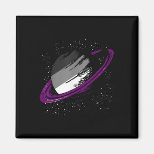 Imã Lgbtq Aual Orgulho Ace Mês Saturno Fila Lgbtq Aual