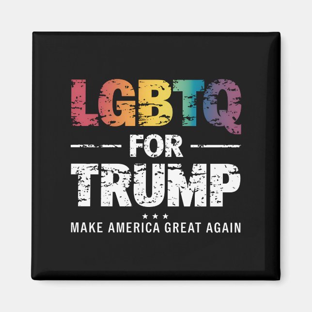 IMÃ LGBTQ PARA TRUMP GAY LESBIAN PARA TRUMP 2024 (Frente)