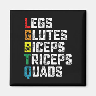 Imã LGBTQ Pernas Glúteos Bíceps Tríceps Quádriceps Div