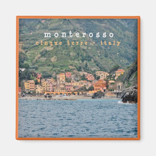 Imã LGR006 MONTEROSSO - Cinque Terre - Itália - Fridge (Frente)