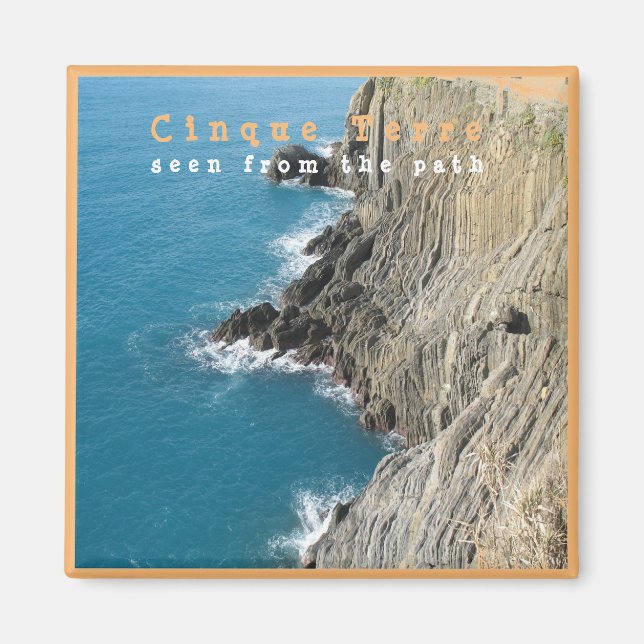 Imã LGR013 CINQUE TERRE - Vista aérea - Itália - Fecho (Frente)