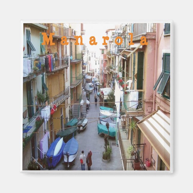 Imã LGR015 MANAROLA - Cidade Antiga - Cinque Terre - F (Frente)