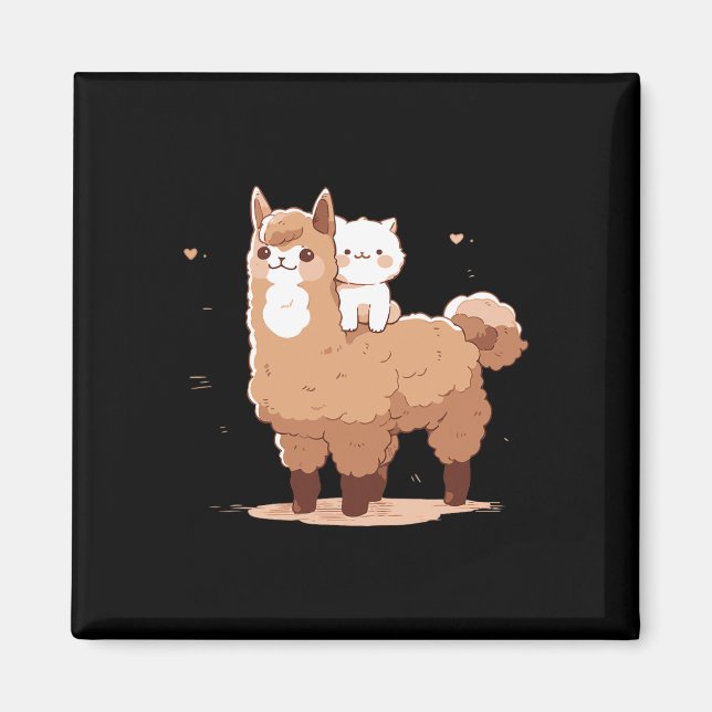 Imã Lhama e Gato Fofinhos (Frente)
