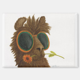 Imã Lhamas em formas: Magnet 3,5"x2,5"