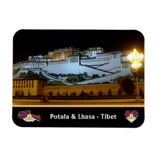 Ímã Lhasa à noite - Palácio de Potala, Tibete