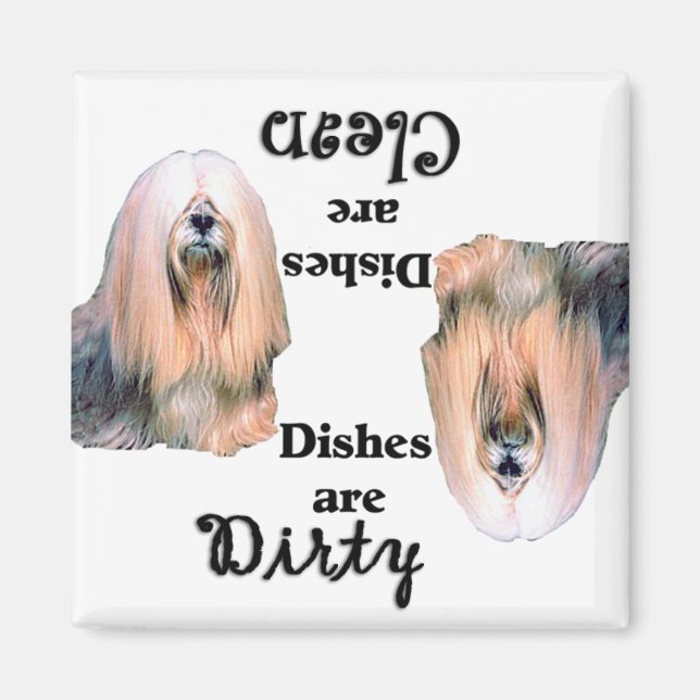 Imã Lhasa Apso Dishwasher Magnet (Frente)