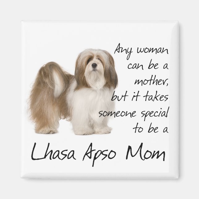 Imã Lhasa Apso Mãe Magnet (Frente)