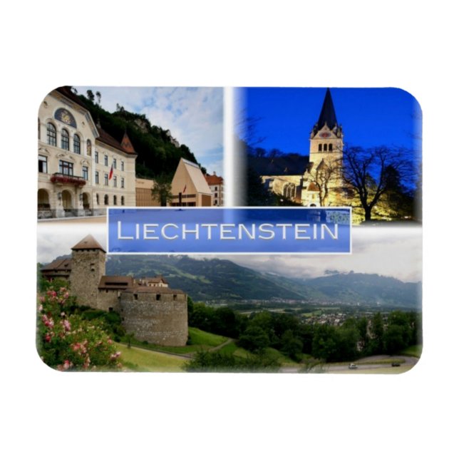 Ímã LI Liechtenstein - Vaduz - Parlamento - (Horizontal)