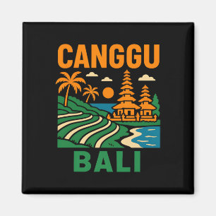 Imã Li Surfing Canggu Li Vintage Homens Vida Praia