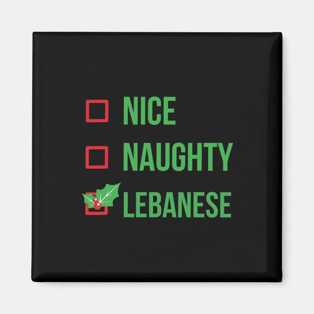 Imã Libanês Engraçado Líbano Pajama Natal Presente 1 (Frente)
