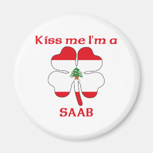 Imã Libaneses personalizados beijam-me que eu sou Saab