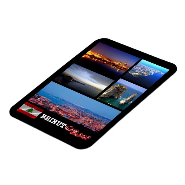 Ímã Líbano - Beirute - Mosaico - Magnet (Left Side)