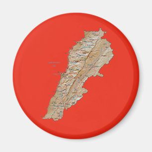 Imã Líbano - Mapa de Magnet