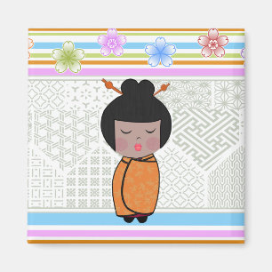Imã libélulas kokeshi