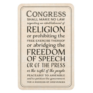 Ímã Liberdade de expressão e religião da Declaraçã