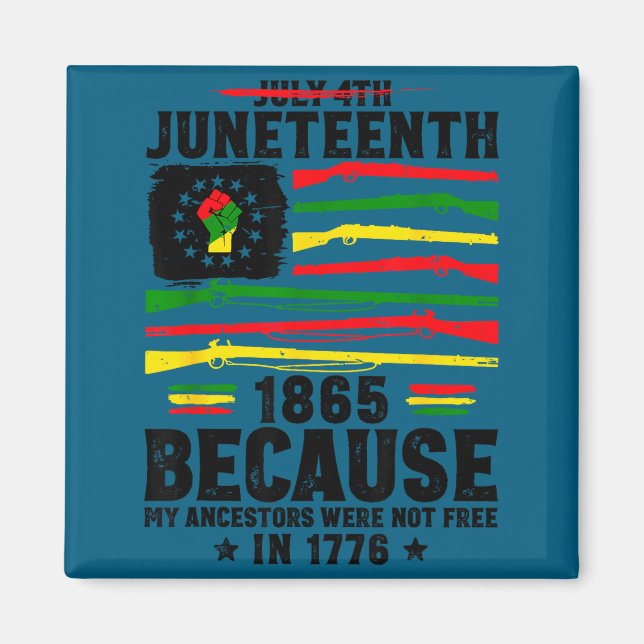 Imã Liberdade Juneteenth 1865 direitos africanos orgul (Frente)